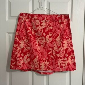 RipSkirt Hawaii Size L, Velcro Skirt, Swim Skirt, Pink Floral Pattern